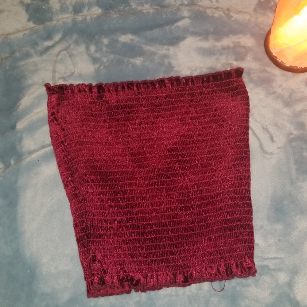 🌹red velvet tube top🌹